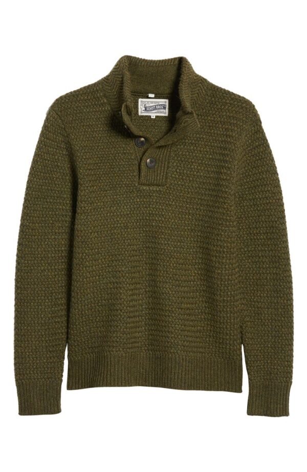 Schott NYC - Military Henley Sweater - Image 10