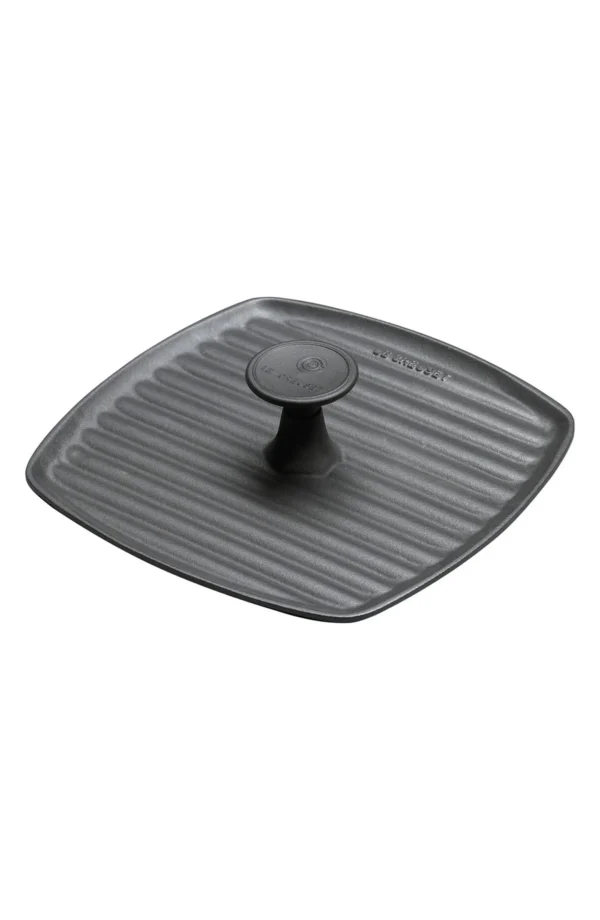 LE CREUSET - 9 Inch Square Cast Iron Panini Press