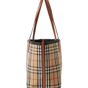 BURBERRY – Medium Heritage Check Canvas Tote (GROUP BUY)