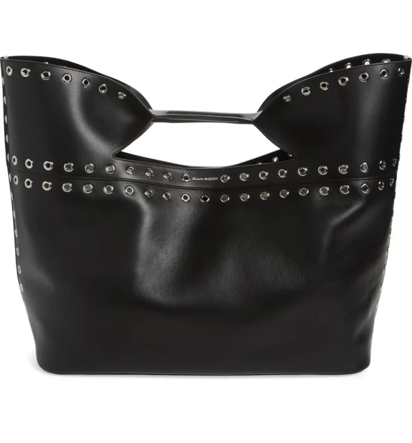 ALEXANDER MCQUEEN - The Large Bow Eyelet Leather Tote (GROUP BUY)