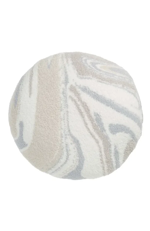 BAREFOOT DREAMS? - CozyChic? Marble Pattern Round Pillow - Image 2