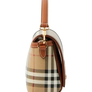 BURBERRY – Small Note Check & Leather Crossbody Bag (GROUP BUY)