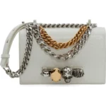 ALEXANDER MCQUEEN – Mini Jeweled Croc Embossed Leather Satchel (GROUP BUY)