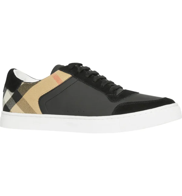 BURBERRY - New Reeth Check Trim Low Top Sneaker (Men)