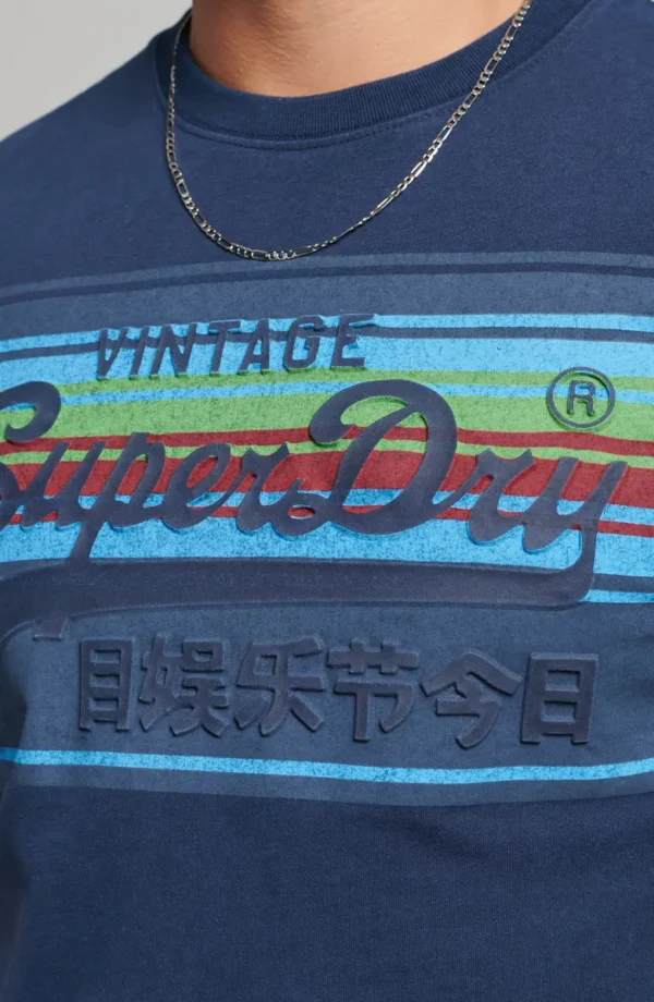 SUPERDRY - Vintage Logo Embossed Graphic Tee - Image 3