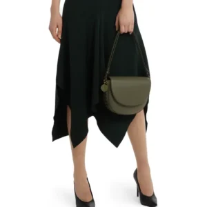 STELLA MCCARTNEY – Medium Frayme Flap Faux Leather Shoulder Bag