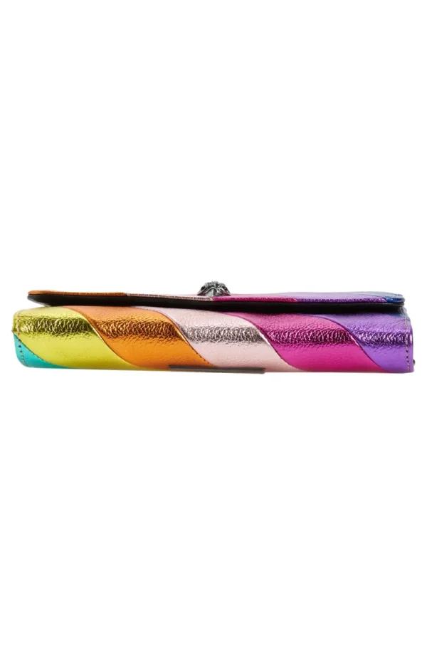 KURT GEIGER LONDON - Stripe Leather Chain Wallet - Image 5