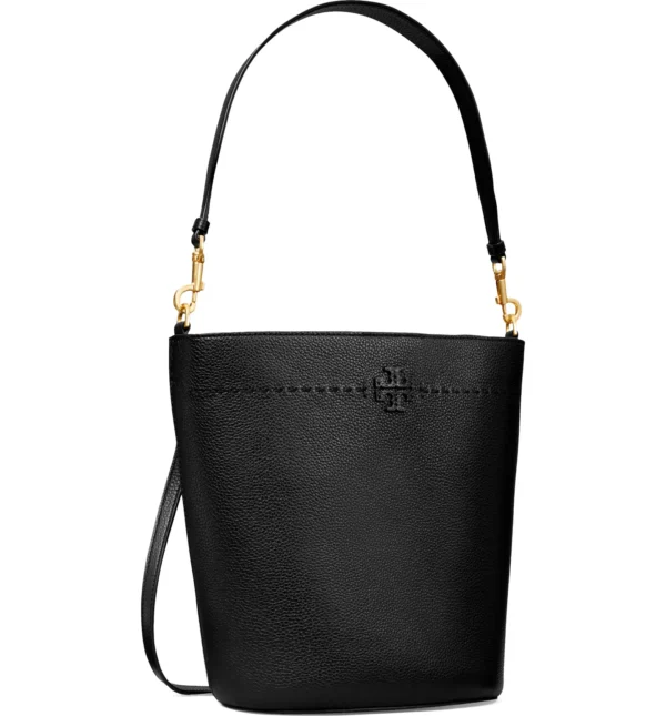TORY BURCH - McGraw Leather Bucket Bag (GROUP BUY) - Image 4