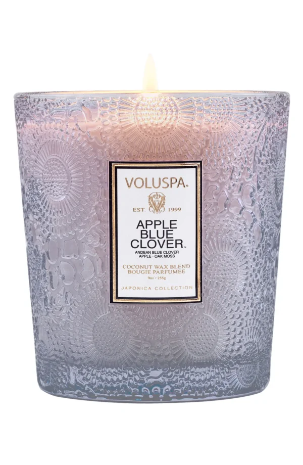 VOLUSPA - Apple Blue Clover Classic Glass Candle