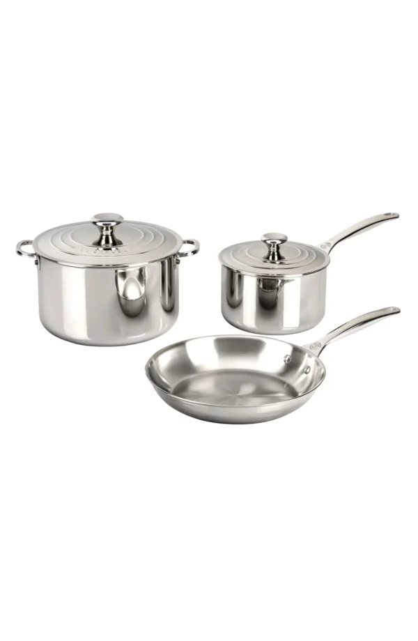 LE CREUSET - 5-Piece Stainless Steel Cookware Set