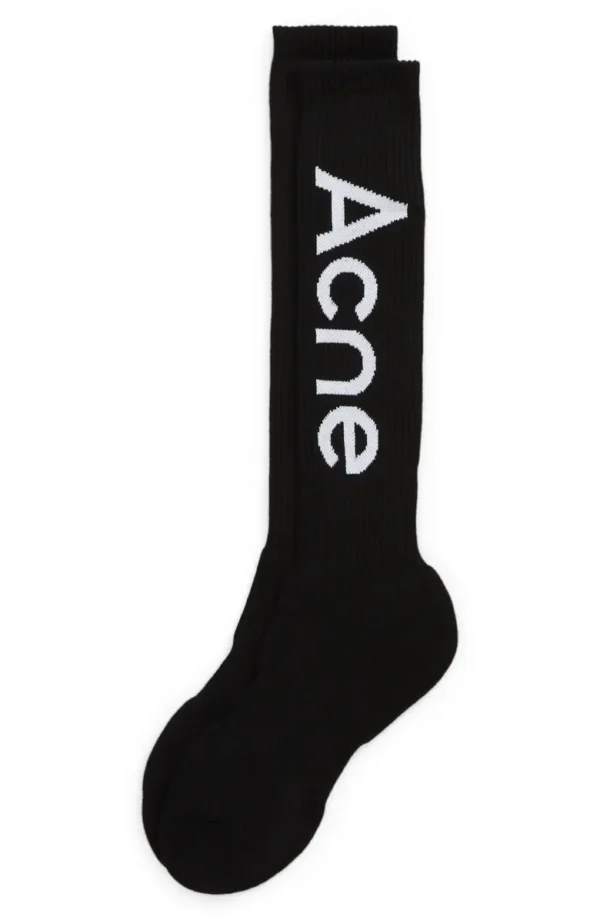 ACNE STUDIOS - Logo Rib Socks - Image 3
