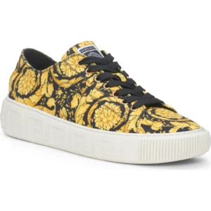 VERSACE – Greca Barocco Print Low Top Sneaker (Men)