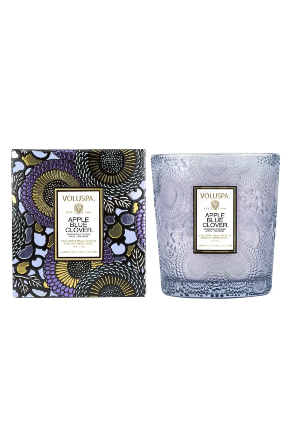 VOLUSPA - Apple Blue Clover Classic Glass Candle - Image 4