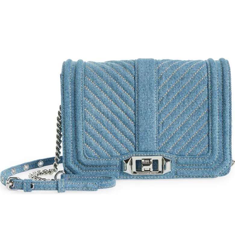 REBECCA MINKOFF – Small Chevron Quilted Love Crossbody Bag (Group Buy)