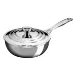 LE CREUSET – 2-Quart Stainless Steel Saucier Pan with Lid