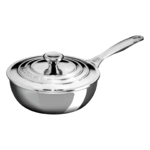 LE CREUSET - 2-Quart Stainless Steel Saucier Pan with Lid