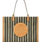 TORY BURCH – Ella Stripe Canvas Tote