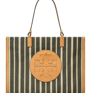 TORY BURCH - Ella Stripe Canvas Tote