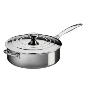 LE CREUSET - 4.5-Quart Stainless Steel Saut? Pan with Lid