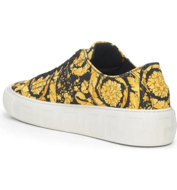 VERSACE - Greca Barocco Print Low Top Sneaker (Men) - Image 3