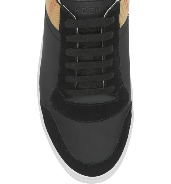 BURBERRY - New Reeth Check Trim Low Top Sneaker (Men) - Image 6