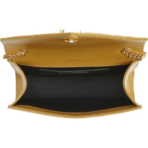 SAINT LAURENT – Small Envelope Calfskin Leather Shoulder Bag