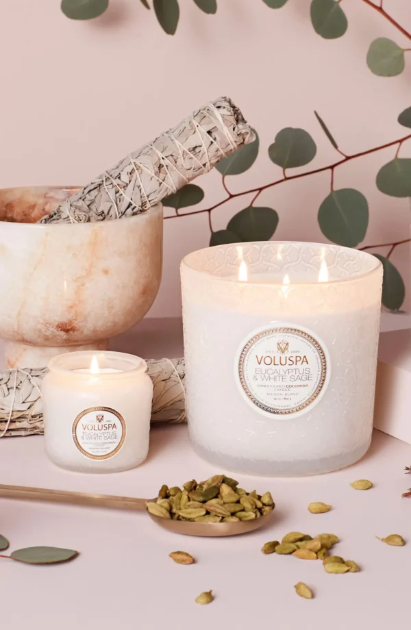 VOLUSPA - Eucalyptus & White Sage Classic Candle - Image 6