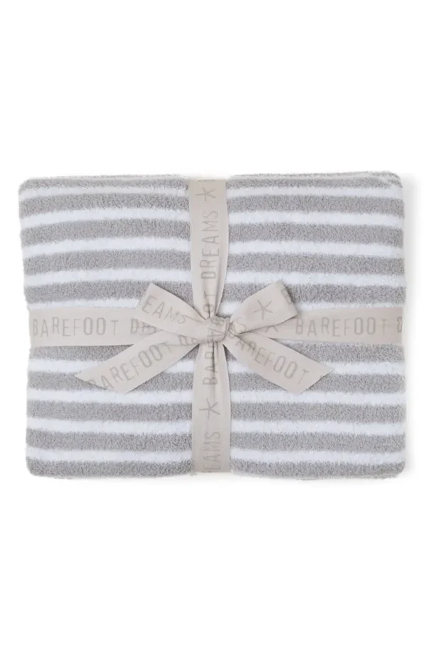 BAREFOOT DREAMS? - CozyChic? Split Stripes Throw Blanket