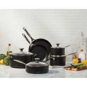 LE CREUSET – 10-Piece Toughened Nonstick PRO Cookware Set