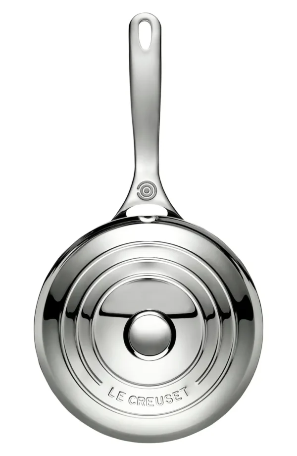LE CREUSET - 2-Quart Stainless Steel Saucier Pan with Lid - Image 3