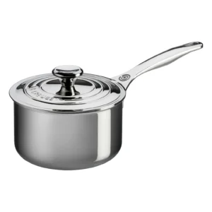 LE CREUSET - 3-Quart Stainless Steel Saucepan with Lid
