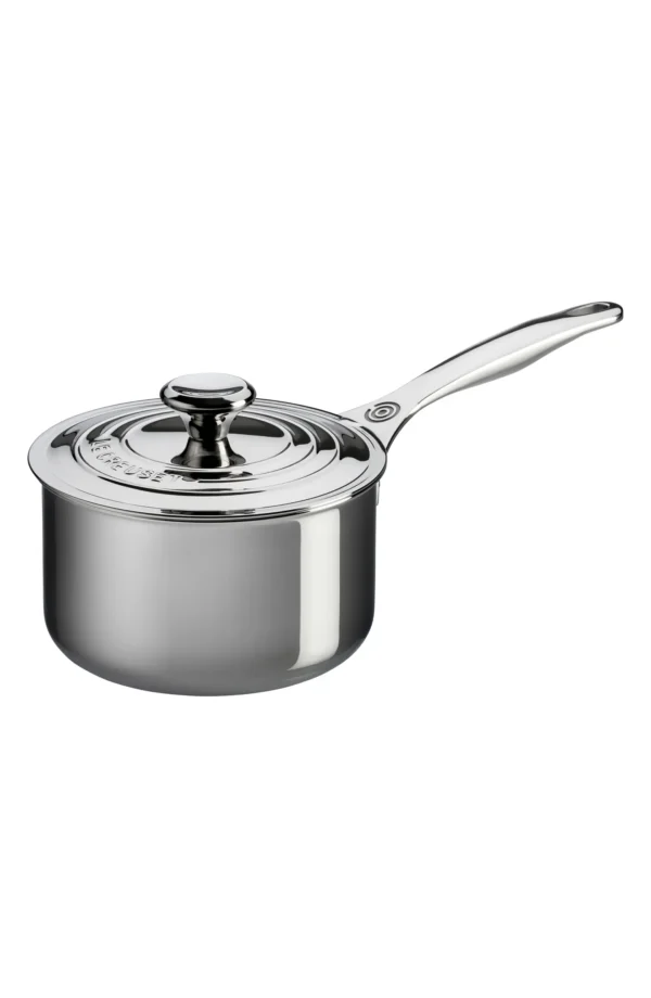 LE CREUSET - 3-Quart Stainless Steel Saucepan with Lid