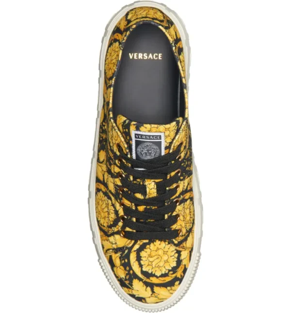VERSACE - Greca Barocco Print Low Top Sneaker (Men) - Image 2