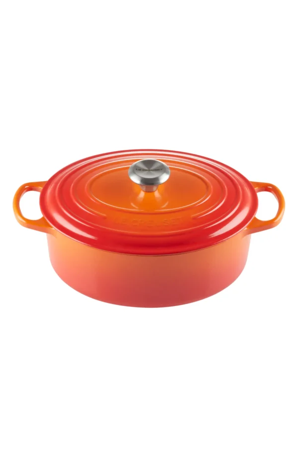 LE CREUSET - Signature 2.75-Quart Oval Enamel Cast Iron Dutch Oven