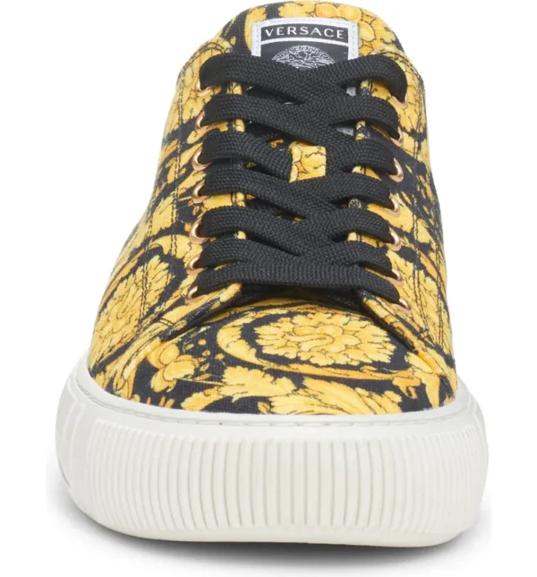 VERSACE - Greca Barocco Print Low Top Sneaker (Men) - Image 5