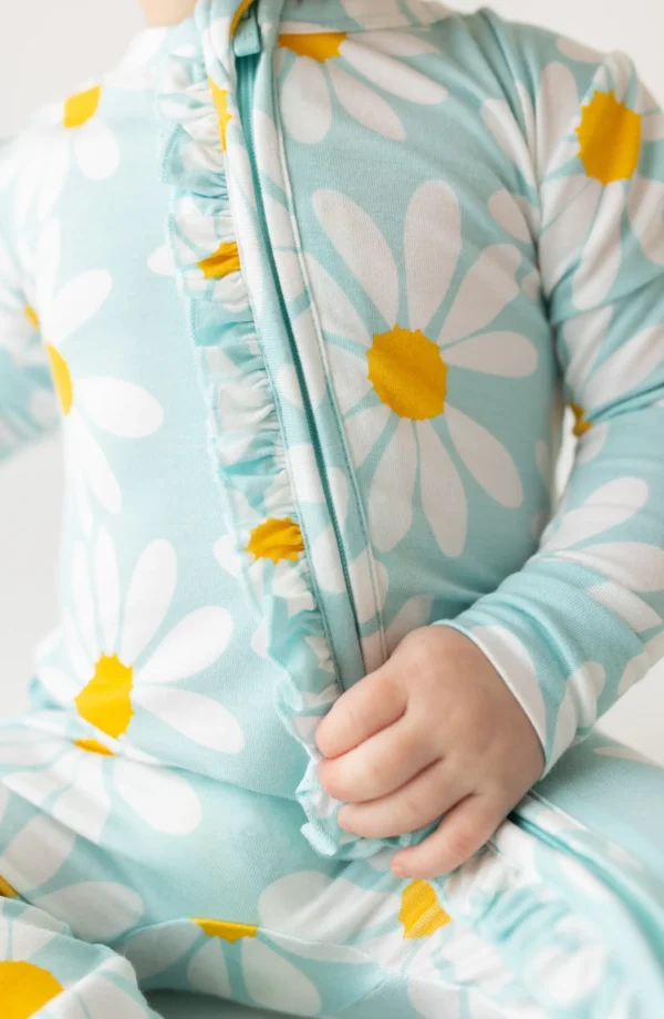 POSH PEANUT - Carolyn Floral Fitted Footie Pajamas - Image 4