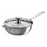 LE CREUSET – 3.5-Quart Stainless Steel Saucier with Lid