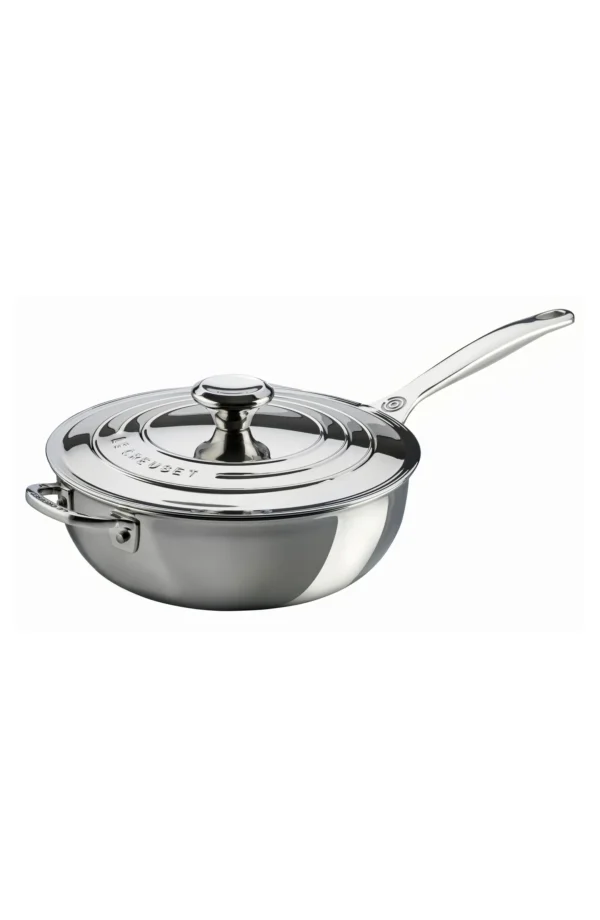 LE CREUSET - 3.5-Quart Stainless Steel Saucier with Lid