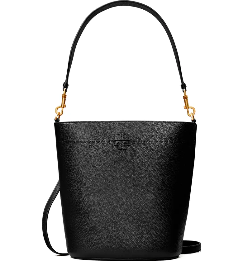 TORY BURCH – McGraw Leather Bucket Bag (GROUP BUY)