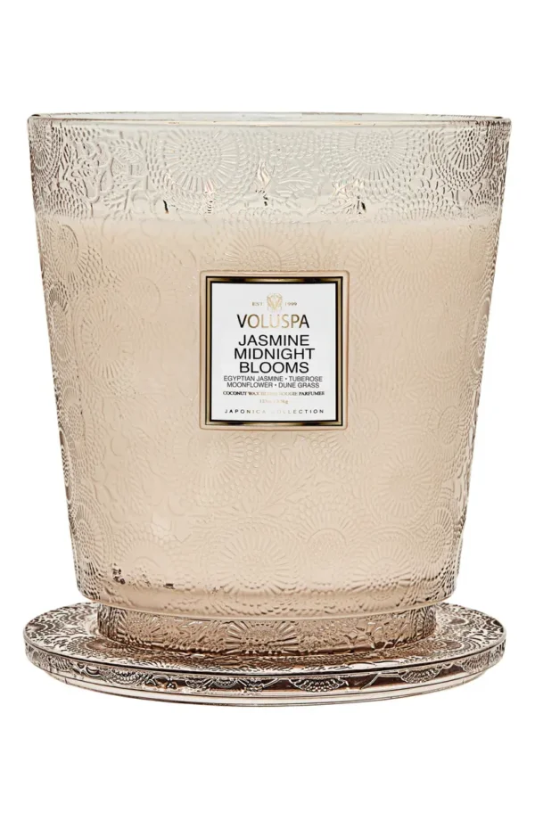 VOLUSPA - Jasmine Midnight Blooms 5-Wick Hearth Candle - Image 3