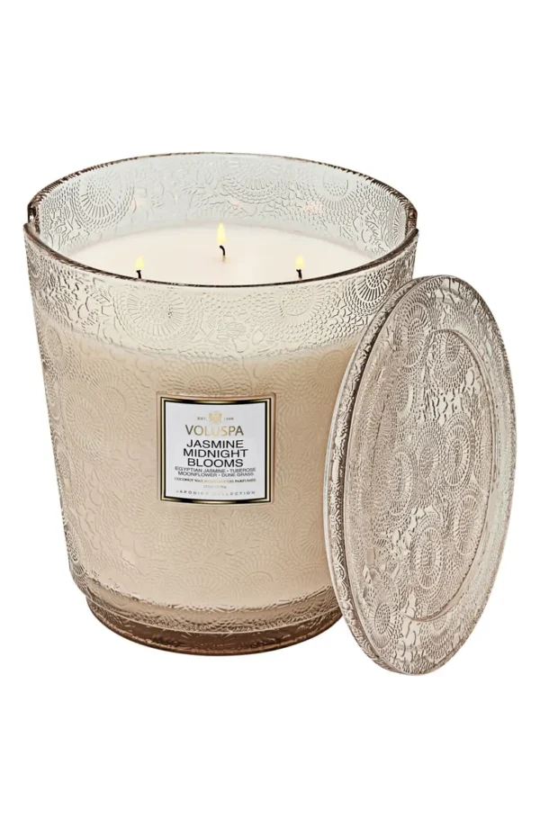 VOLUSPA - Jasmine Midnight Blooms 5-Wick Hearth Candle - Image 4