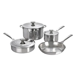 LE CREUSET - 7-Piece Stainless Steel Cookware Set