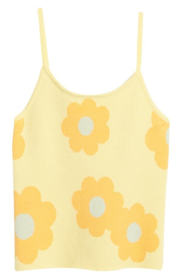 Truce - Kids' Jacquard Floral Sweater Camisole