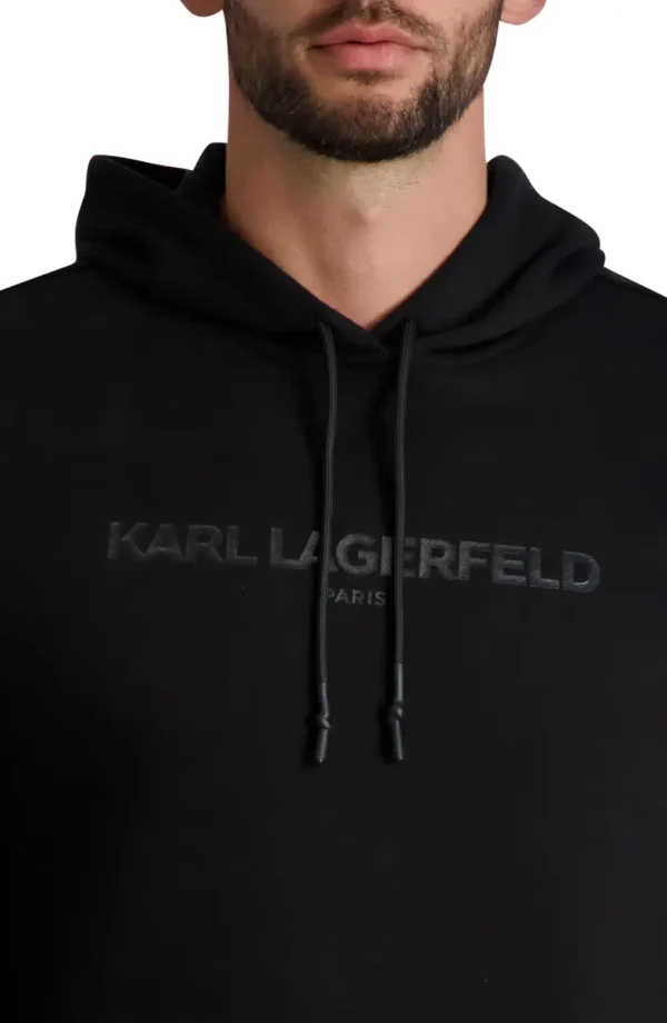 KARL LAGERFELD PARIS - Embossed Logo Hoodie - Image 3
