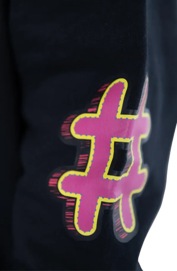 D.RT - Hashtag Cotton Hoodie - Image 4