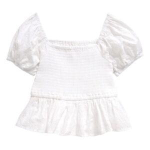 Habitual Kids – Kids’ Smocked Eyelet Puff Sleeve Top