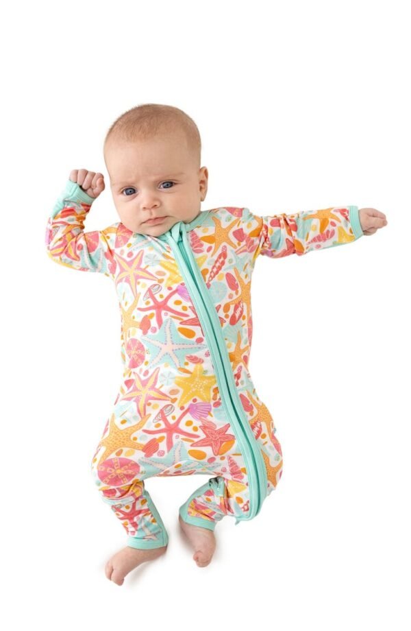 Posh Peanut - Kids' Sandy Fitted Convertible Footie Pajamas