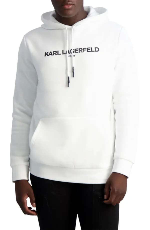 KARL LAGERFELD PARIS - Embossed Logo Hoodie - Image 6