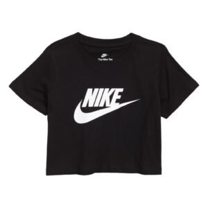 Nike – Kids’ Cropped Cotton Logo Graphic Tee