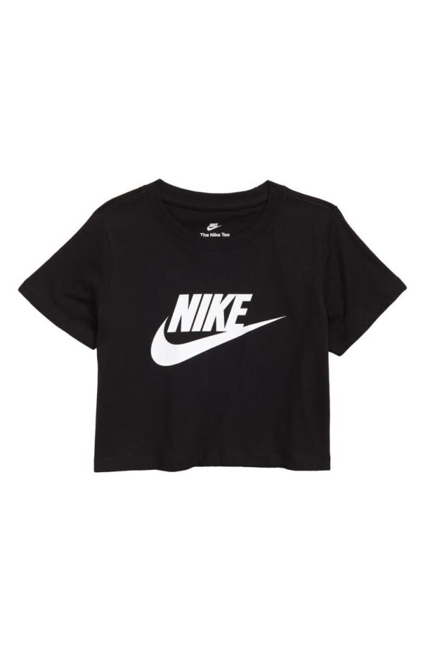 Nike - Kids' Cropped Cotton Logo Graphic Tee